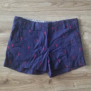BRITISH KHAKI LOBSTER EMBROIDERED SHORTS WOMEN'S SIZE 2
